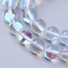Synthetic Moonstone Beads Strands G-R375-10mm-B13-1