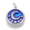 Brass Micro Pave Cubic Zirconia Pendants KK-O113-04P-C-1
