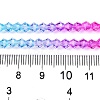 Gradient Color Baking Paint Glass Bead Strands X1-DGLA-A039-T2mm-A08-5