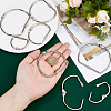 8Pcs 4 Styles Iron Screw Carabiner Lock Charms FIND-FH0014-46-3