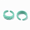 Spray Painted Alloy Cuff Rings RJEW-T011-31D-RS-2
