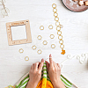 Alloy and  Wooden Sweater Knitting tool AJEW-WH0472-20G-5