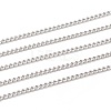 Non-Tarnish 3.28 Feet 304 Stainless Steel Curb Chains X-CHS-P003-05P-1