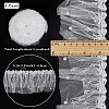 5 Yards Polyester Pleated Flower Lace Trim OCOR-GF0003-89B-2