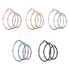 304 Stainless Steel Hoop Earrings EJEW-PH0002-02-1