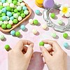 Rubberized Style Opaque Acrylic Beads LS-MACR-CJC0009-02C-4