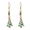 Brass Dangle Earrings EJEW-JE04511-S-2