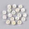 Transparent Spray Painted Glass Beads LS-EGLA-N018-4mm-10-2