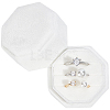 Velvet Cover Plastic Couple Ring Box VBOX-WH20001-02A-1