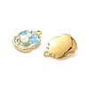 304 Stainless Steel Enamel Round Pendants STAS-I346-05G-02-2