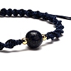 Adjustable Round Natural Gemstone Beads Bracelets for Women or Men BJEW-JB06840-4