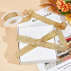 10 Yards Polyester Ribbons with Fringe Edge OCOR-WH0070-120B-5