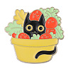 Cat with Plant Enamel Pin ANIM-PW0005-04C-1