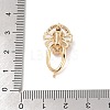 Brass Micro Pave Cubic Zirconia Twister Clasps KK-B100-069G-5