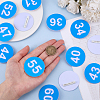 1 Set Round ABS Plastic Number 31~60 Brooches Sets JEWB-OC0001-02C-3