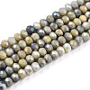 Ombre Effect Dyed Glass Beads Strands X-GLAA-C023-02-C11-A-1