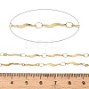 304 Stainless Steel Wavy Bar Link Chains CHS-H116-01D-G-3