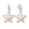 Brass Pave Clear Cubic Zirconia European Dangle Charms CU-CBAEC99-26S-1