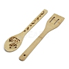 6Pcs 6 Styles Bamboo Spoons & Knifes & Forks WD-XCP0001-01-3