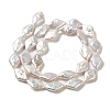 Natural Baroque Pearl Keshi Pearl Beads Strands PEAR-E016-009-2