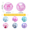   60Pcs 6 Color Opaque Baking Painted Glass Beads Strands EGLA-PH0001-19-4