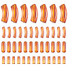 100Pcs 4 Styles Transparent Acrylic Beads MACR-TA0003-03-2