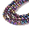 Electroplate Glass Beads Strands LS-GLAA-H021-01B-FP13-5