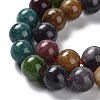 Dyed Natural Malaysia Jade Beads Strands G-G021-01D-02-4