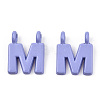 Rack Plating Spray Painted Alloy 2-Loop Link Pendants PALLOY-N176-01M-2