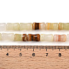 Natural Green Banded Calcite(Afghan Jade) Beads Strands G-T140-87-5