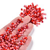 Opaque & Transparent Inside Colours Glass Seed Beads SEED-F004-4mm-05-5