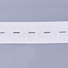 Buttonhole Flat Elastic Rubber Cord/Band EC-WH0007-01B-2
