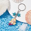 Mermaid Opaque Resin Pendant Keychain X1-KEYC-JKC00624-02-2