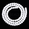 Opaque Solid Color Glass Beads Strands GLAA-T032-P4mm-02-3