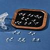 2 Pairs Alloy Stud Earrings for Women EJEW-FS0001-27J-11