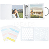 CRASPIRE Square PVC Loose Leaf Binder Postcard Phote Album with 50 Pockets Transparent Sleeve Protectors Sets DIY-CP0008-01-2