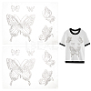 Butterfly Glass Hotfix Rhinestone FIND-WH0420-123-1