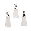 Natural Quartz Crystal Faceted Pendants G-F774-02A-1