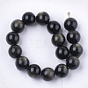 Natural Golden Sheen Obsidian Beads Strands G-S333-10mm-025-2