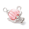 Acrylic & Tibetan Style Alloy Pendants PALLOY-JF04325-4