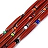 Handmade Millefiori Glass Lampwork Strip Beads Strands LA-N047-01D-1