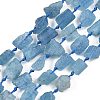 Raw Rough Natural Aquamarine Beads Strands G-D101-A05-02-2