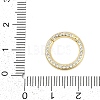 Brass Micro Pave Cubic Zirconia Twister Clasp KK-G522-16G-3