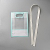 Rectangle Plastic Packaging Gift Bags with Hole Handle and Silk Ribbon ABAG-WH0044-61B-2