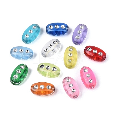Plastic Oval Beads KY-Q002-03-1