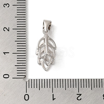 Rhodium Plated Rack Plating 925 Sterling Silver Ice Pick Pinch Bails X-STER-NH0001-19P-1