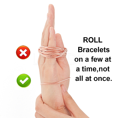 40 Strands Spring Bracelets TWIR-BC0001-51RG-1