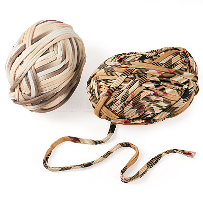 2 Skeins 2 Styles Polyester Cloth Yarn OCOR-TA0003-72-1