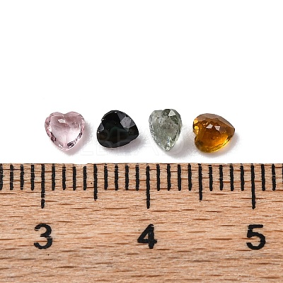 Faceted Natural Multicolor Tourmaline Cabochons G-I295-05C-12B-1