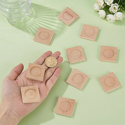 Wood Cabochon Settings WOOD-WH0124-162A-1